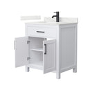 Beckett 30" Free Standing Single Basin Vanity Set with Cabinet and Quartz Vanity Top - image 13
