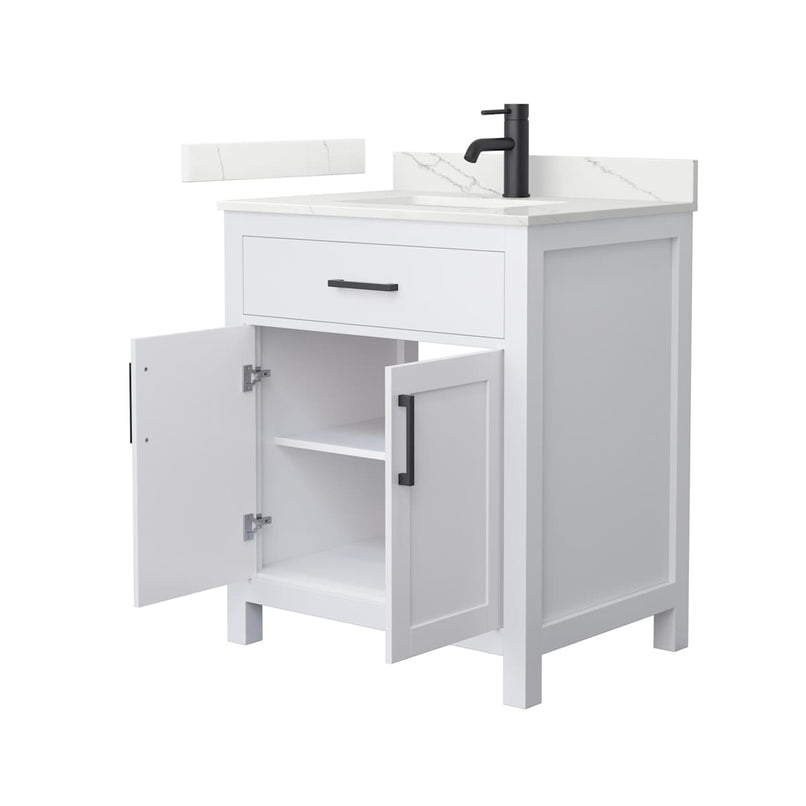 Beckett 30" Free Standing Single Basin Vanity Set with Cabinet and Quartz Vanity Top - image 13