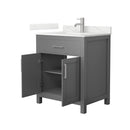 Beckett 30" Free Standing Single Basin Vanity Set with Cabinet and Quartz Vanity Top - image 15