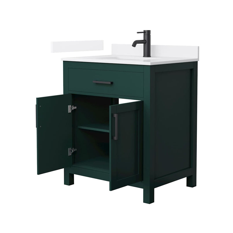 Beckett 30" Free Standing Single Basin Vanity Set with Cabinet and Quartz Vanity Top - image 16
