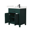 Beckett 30" Free Standing Single Basin Vanity Set with Cabinet and Quartz Vanity Top - image 17