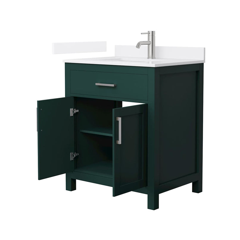 Beckett 30" Free Standing Single Basin Vanity Set with Cabinet and Quartz Vanity Top - image 20