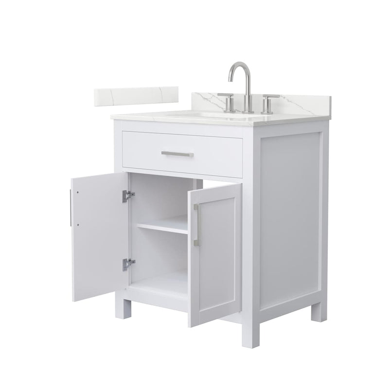 Beckett 30" Free Standing Single Basin Vanity Set with Cabinet and Quartz Vanity Top - image 9