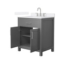 Beckett 30" Free Standing Single Basin Vanity Set with Cabinet and Quartz Vanity Top - image 14
