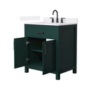 Beckett 30" Free Standing Single Basin Vanity Set with Cabinet and Quartz Vanity Top - image 16