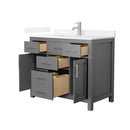 Beckett 42" Free Standing Single Basin Vanity Set with Cabinet and Quartz Vanity Top - image 14