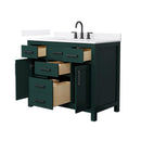 Beckett 42" Free Standing Single Basin Vanity Set with Cabinet and Quartz Vanity Top - image 16