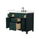 Beckett 42" Free Standing Single Basin Vanity Set with Cabinet and Quartz Vanity Top - image 17