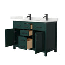 Beckett 48" Free Standing Double Basin Vanity Set with Cabinet and Quartz Vanity Top - image 17