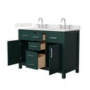 Beckett 48" Free Standing Double Basin Vanity Set with Cabinet and Quartz Vanity Top - image 20