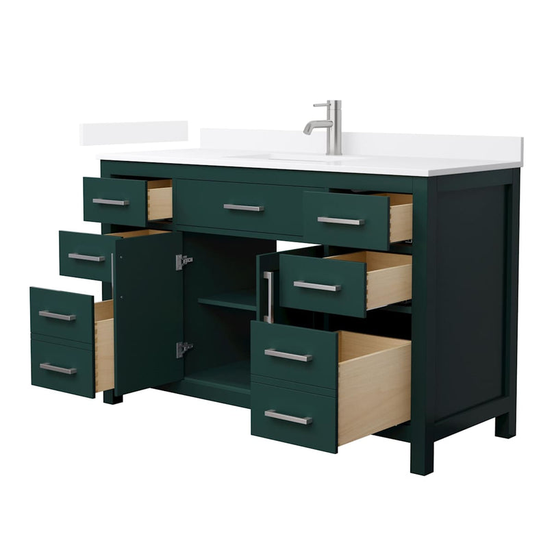 Beckett 54" Free Standing Single Basin Vanity Set with Cabinet and Quartz Vanity Top - image 20