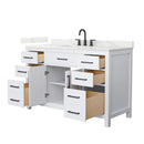 Beckett 54" Free Standing Single Basin Vanity Set with Cabinet and Quartz Vanity Top - image 13