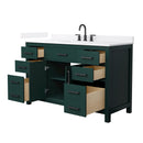 Beckett 54" Free Standing Single Basin Vanity Set with Cabinet and Quartz Vanity Top - image 16