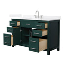 Beckett 54" Free Standing Single Basin Vanity Set with Cabinet and Quartz Vanity Top - image 20