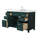 Beckett 54" Free Standing Single Basin Vanity Set with Cabinet and Quartz Vanity Top - image 21