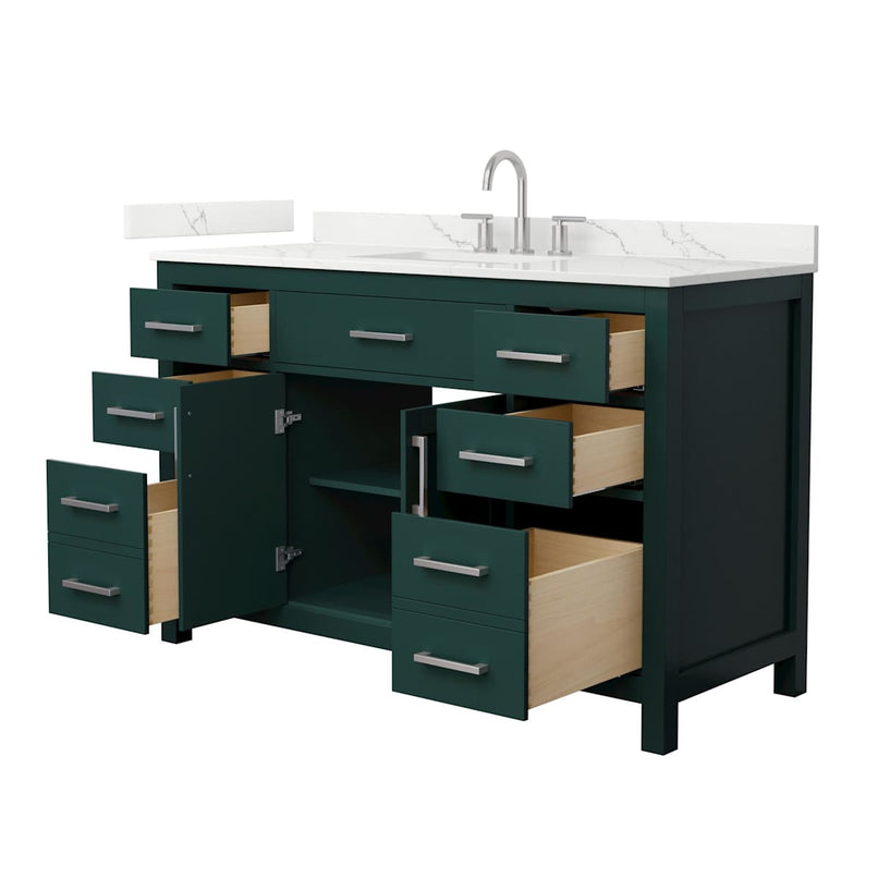 Beckett 54" Free Standing Single Basin Vanity Set with Cabinet and Quartz Vanity Top - image 21