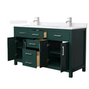 Beckett 60" Free Standing Double Basin Vanity Set with Cabinet and Quartz Vanity Top - image 20