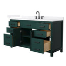 Beckett 60" Free Standing Single Basin Vanity Set with Cabinet and Quartz Vanity Top - image 16