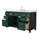 Beckett 60" Free Standing Single Basin Vanity Set with Cabinet and Quartz Vanity Top - image 21