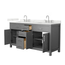 Beckett 66" Free Standing Double Basin Vanity Set with Cabinet and Quartz Vanity Top - image 15