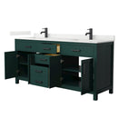 Beckett 72" Free Standing Double Basin Vanity Set with Cabinet and Quartz Vanity Top - image 17
