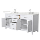 Beckett 72" Free Standing Double Basin Vanity Set with Cabinet and Quartz Vanity Top - image 9