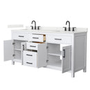 Beckett 72" Free Standing Double Basin Vanity Set with Cabinet and Quartz Vanity Top - image 13