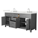 Beckett 72" Free Standing Double Basin Vanity Set with Cabinet and Quartz Vanity Top - image 15