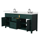 Beckett 72" Free Standing Double Basin Vanity Set with Cabinet and Quartz Vanity Top - image 17