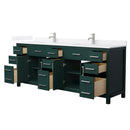 Beckett 84" Free Standing Double Basin Vanity Set with Cabinet and Quartz Vanity Top - image 20