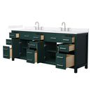 Beckett 84" Free Standing Double Basin Vanity Set with Cabinet and Quartz Vanity Top - image 20
