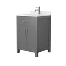 Beckett 24" Free Standing Single Basin Vanity Set with Cabinet and Cultured Marble Vanity Top - image 14