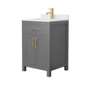 Beckett 24" Free Standing Single Basin Vanity Set with Cabinet and Cultured Marble Vanity Top - image 16