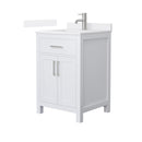 Beckett 24" Free Standing Single Basin Vanity Set with Cabinet and Quartz Vanity Top - image 1