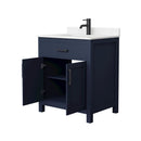 Beckett 30" Free Standing Single Basin Vanity Set with Cabinet and Cultured Marble Vanity Top - image 3