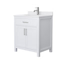 Beckett 30" Free Standing Single Basin Vanity Set with Cabinet and Cultured Marble Vanity Top - image 9