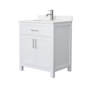 Beckett 30" Free Standing Single Basin Vanity Set with Cabinet and Cultured Marble Vanity Top - image 10