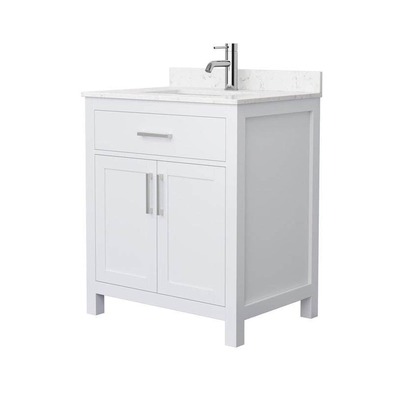 Beckett 30" Free Standing Single Basin Vanity Set with Cabinet and Cultured Marble Vanity Top - image 10