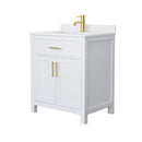 Beckett 30" Free Standing Single Basin Vanity Set with Cabinet and Cultured Marble Vanity Top - image 11