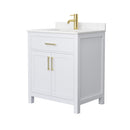 Beckett 30" Free Standing Single Basin Vanity Set with Cabinet and Cultured Marble Vanity Top - image 12