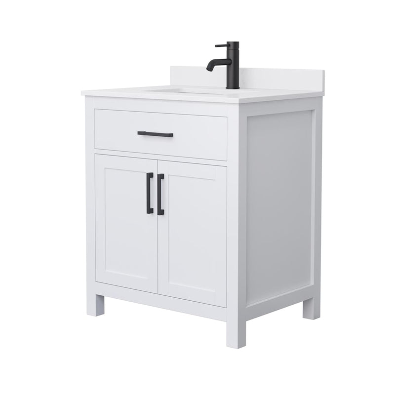 Beckett 30" Free Standing Single Basin Vanity Set with Cabinet and Cultured Marble Vanity Top - image 13