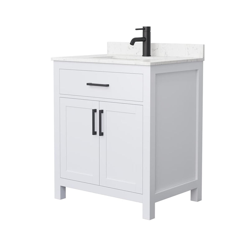 Beckett 30" Free Standing Single Basin Vanity Set with Cabinet and Cultured Marble Vanity Top - image 14