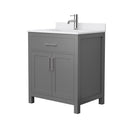Beckett 30" Free Standing Single Basin Vanity Set with Cabinet and Cultured Marble Vanity Top - image 15