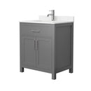 Beckett 30" Free Standing Single Basin Vanity Set with Cabinet and Cultured Marble Vanity Top - image 16