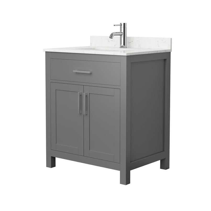 Beckett 30" Free Standing Single Basin Vanity Set with Cabinet and Cultured Marble Vanity Top - image 16