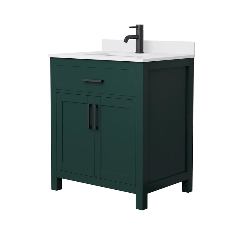 Beckett 30" Free Standing Single Basin Vanity Set with Cabinet and Cultured Marble Vanity Top - image 17