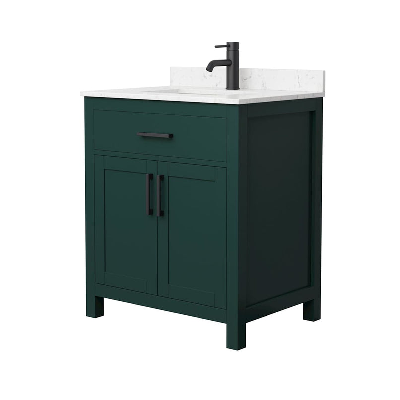Beckett 30" Free Standing Single Basin Vanity Set with Cabinet and Cultured Marble Vanity Top - image 18