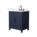 Beckett 30" Free Standing Single Basin Vanity Set with Cabinet and Quartz Vanity Top - image 1