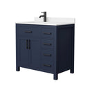 Beckett 36" Free Standing Single Basin Vanity Set with Cabinet and Cultured Marble Vanity Top - image 2