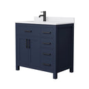 Beckett 36" Free Standing Single Basin Vanity Set with Cabinet and Cultured Marble Vanity Top - image 7